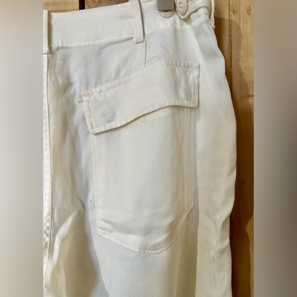 NWOT Polo Ralph Lauren Cargo Pants Women's Size 6 Ivory Drawstring Cuffs - Picture 8 of 10